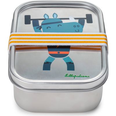 Lunch box en inox Super Marius  par Lilliputiens