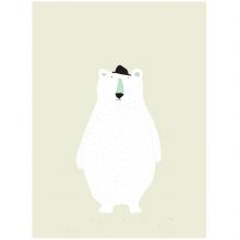 Affiche ours Mr. Polar Bear (30 x 40 cm)  par Trixie