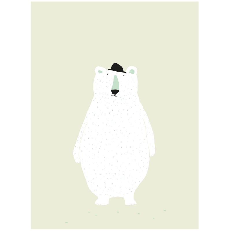 Affiche ours Mr. Polar Bear (30 x 40 cm) Trixie