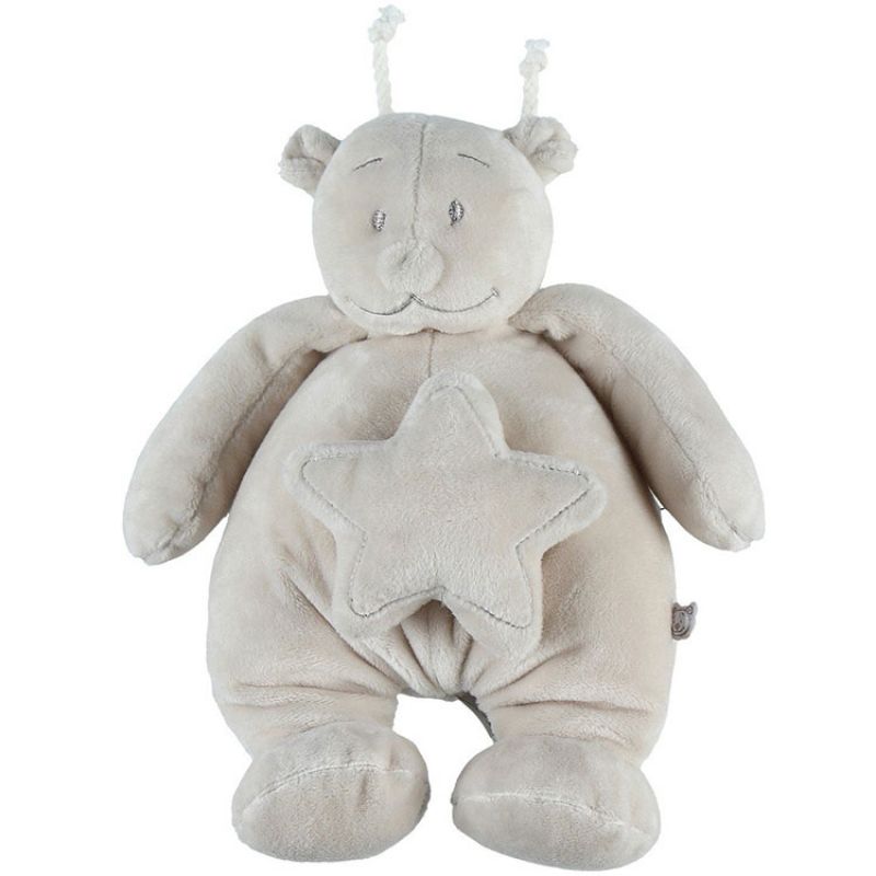 Doudou musical Nouky blanc crème à suspendre Poudre d'étoiles (20 cm)  Noukie's