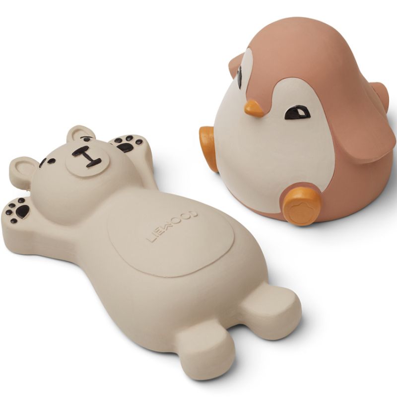 Lot de 2 jouets de bain Knud Rose mix Liewood