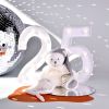 Peluche attache-sucette Ours Pantin Argent (20 cm) Doudou et Compagnie Ambiance 5