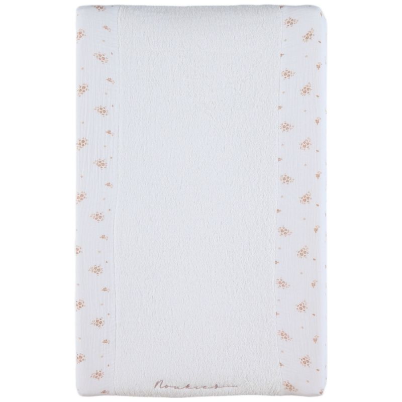 Housse de matelas à langer Bio Fleurs d'Antan Noukie's Produit 1