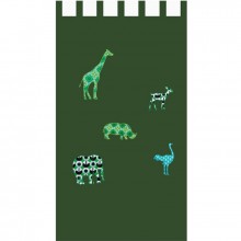 Rideau Safari vert (145 x 280 cm)  par Taftan