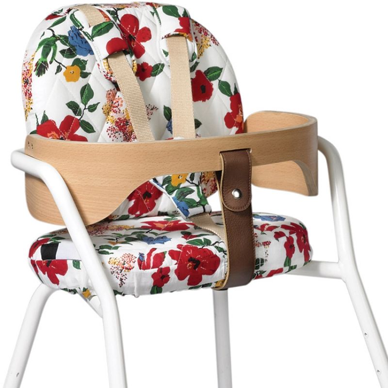 Coussins pour chaise haute Tibu Hibiscus Le Petit Lucas du Tertre Charlie Crane