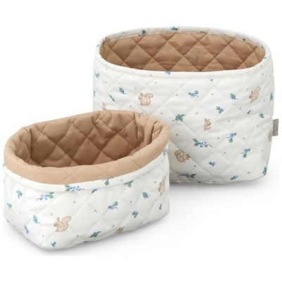 Lot de 2 paniers de rangement matelassé Blueberries Cam Cam Copenhagen