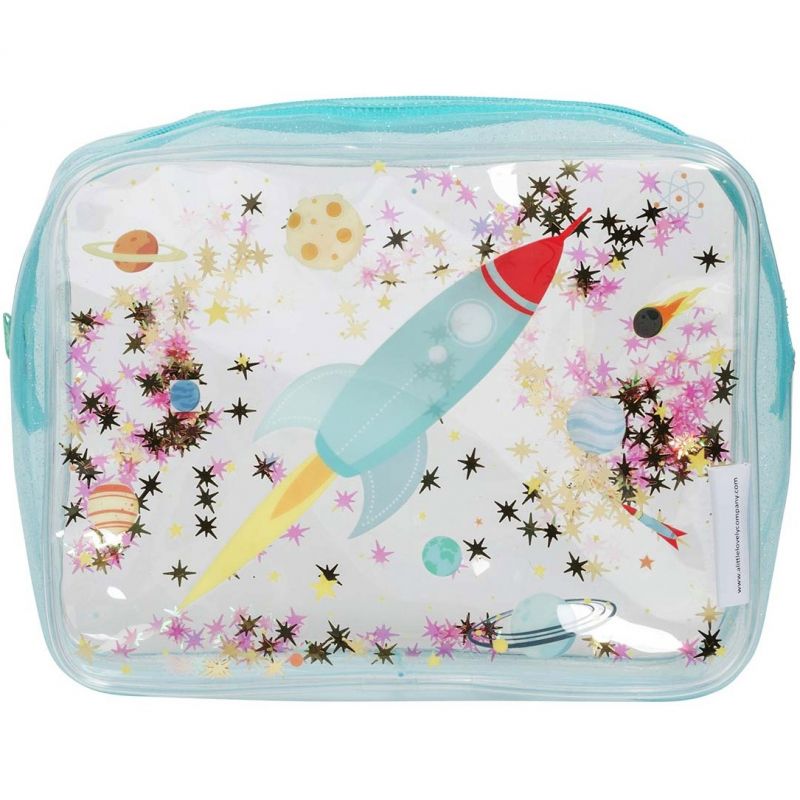 Trousse de toilette à paillettes Espace A Little Lovely Company