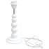 Pied de lampe en bois blanc avec circuit électrique - Taftan Pied de lampe en bois blanc avec circuit électrique - Taftan