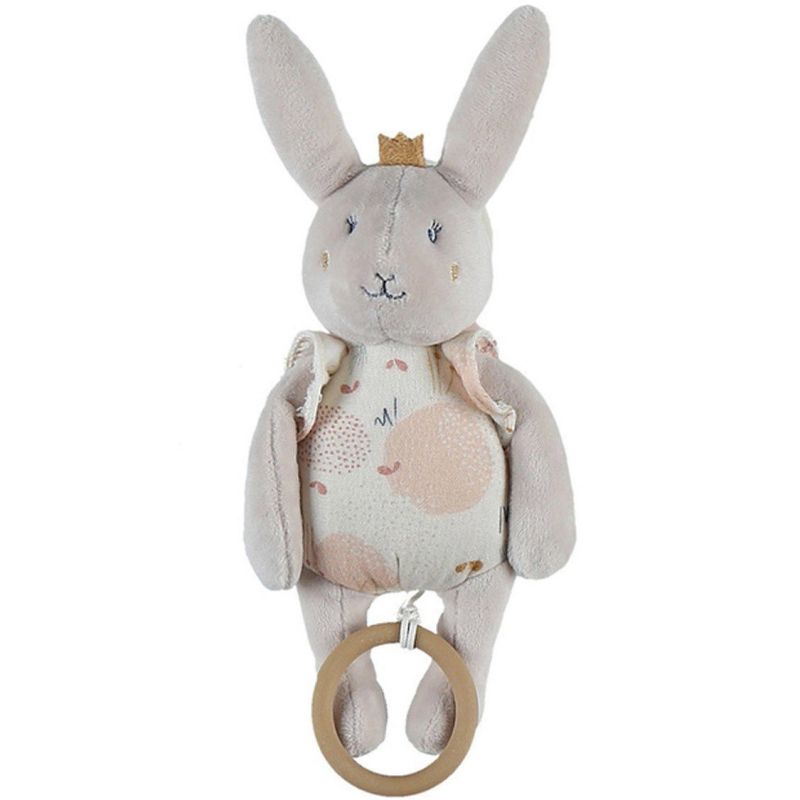 Peluche musicale à suspendre lapin Lina & Joy (23 cm) Noukie's