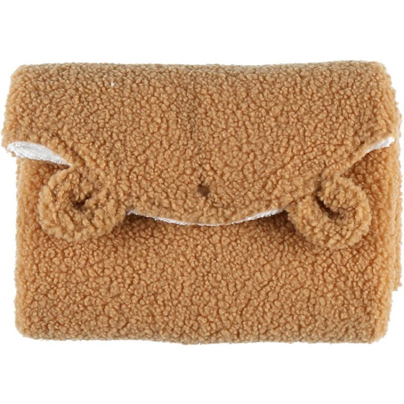 Tapis à langer en sherpa Mix & Match camel Noukie's