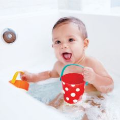 Jouet de bain seaux colorés (3 pièces)