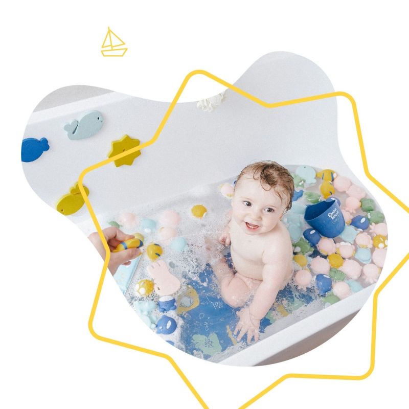 Jouets de bain Rigolo Spash (8 pièces) Badabulle Ambiance 5