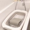 Transat de bain ergonomique Transatdo Gris Velours Béaba Ambiance 4