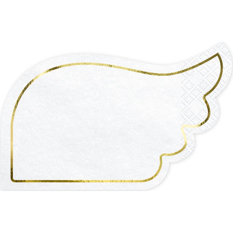 Lot de 20 serviettes Ailes dorées Party Deco