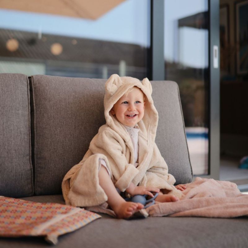 Peignoir Bear Fog (2-4 ans) Mushie Ambiance 2