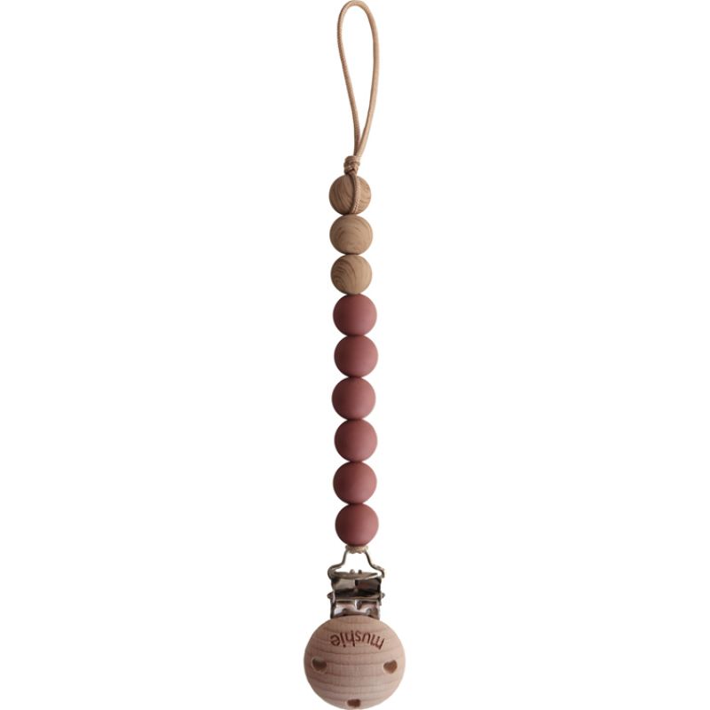 Attache sucette Eva Redwood - Reconditionné Mushie Produit 1
