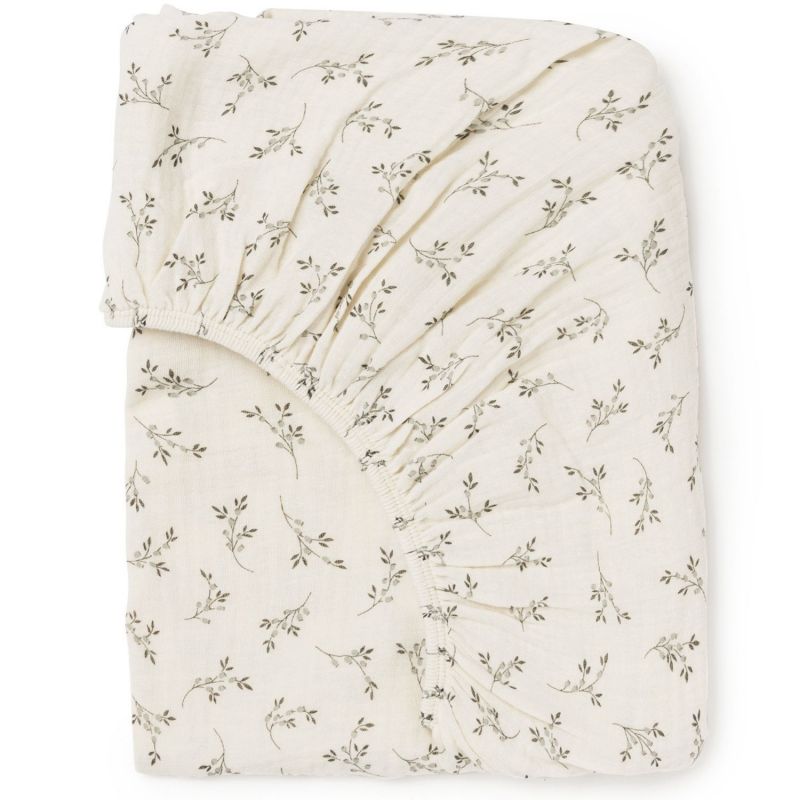 Drap housse Olive Bloom (60 x 120 cm) Babyshower Produit 1