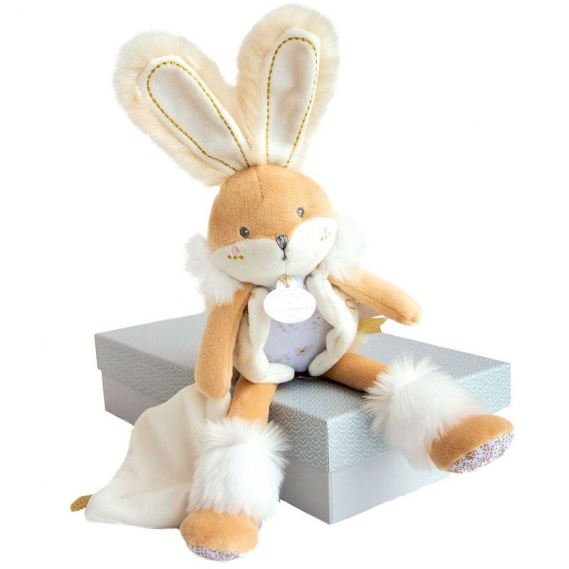 Coffret peluche Lapin de sucre (31 cm) Doudou et Compagnie