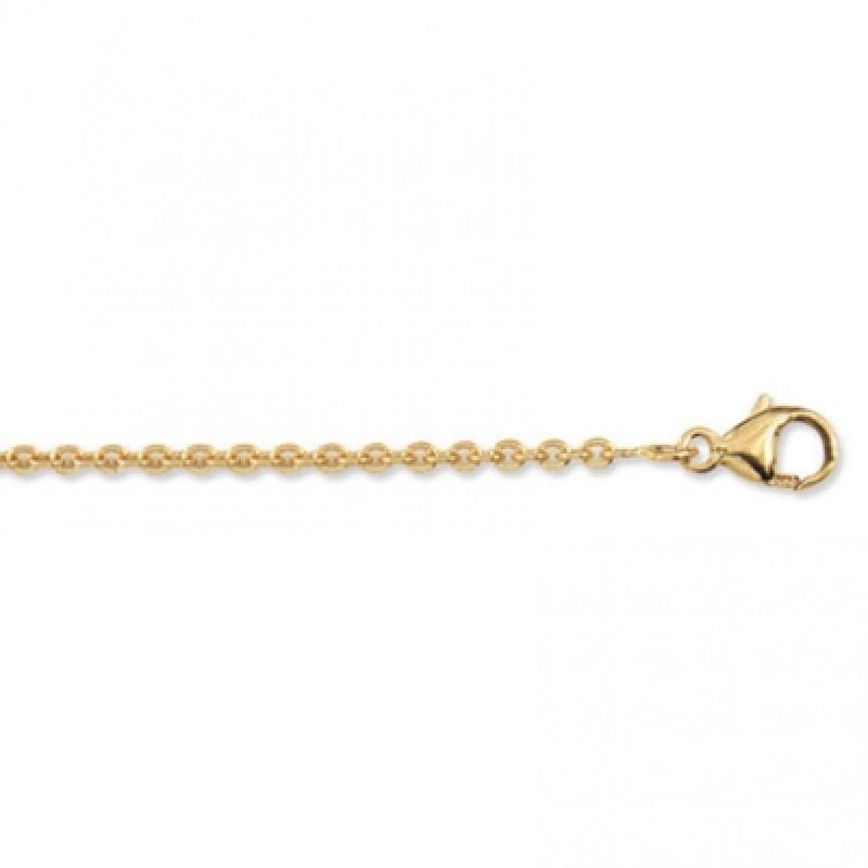 Chaîne maille forçat ronde 40 cm (or jaune 750°)  Berceau magique bijoux