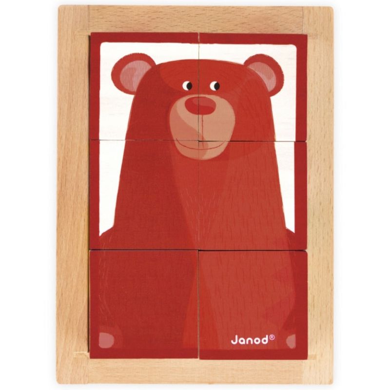 Puzzle cube forêt zigolos (6 pièces) Janod