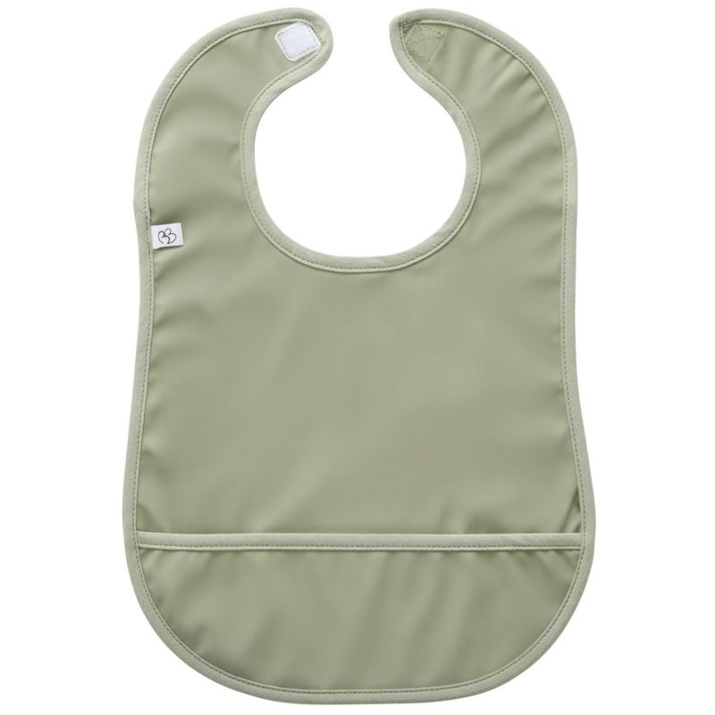 Bavoir imperméable uni vert sauge BB & Co Produit 1