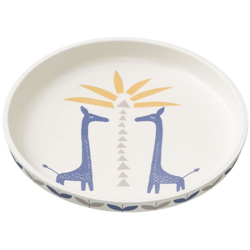 Assiette en bambou Girafe Fresk