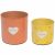 Variation Rose, jaune du produit Set de 2 caches pot Baya Je t'aime (11 cm) de la marque Amadeus Les Petits
