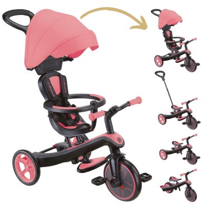 Tricycle Trike Explorer V2 4 en 1 Rose Corail  par Globber