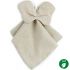 Doudou plat papillon Lin français greige - Nobodinoz