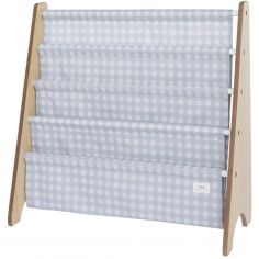 Bibliothèque en tissu recyclé Vichi bleu - 3 sprouts