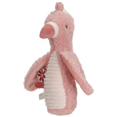 Hochet peluche Flamant rose Safari Friends Little Dutch