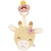 Coffret cadeau de naissance attache sucette bavoir bandana et lange Girafe Little Dutch Produit 4
