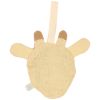 Coffret cadeau de naissance attache sucette bavoir bandana et lange Girafe Little Dutch Produit 5