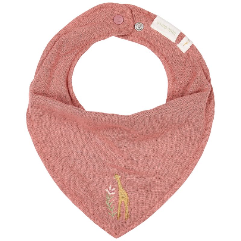 Coffret cadeau de naissance attache sucette bavoir bandana et lange Girafe Little Dutch Produit 7