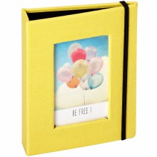 Mini album pour photos polaroid jaune (20 photos)  par Panodia