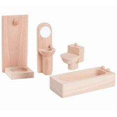 Salle de bain en bois naturel - Plan Toys