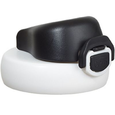 Grand capuchon pour gourde 360 ml blanc et noir