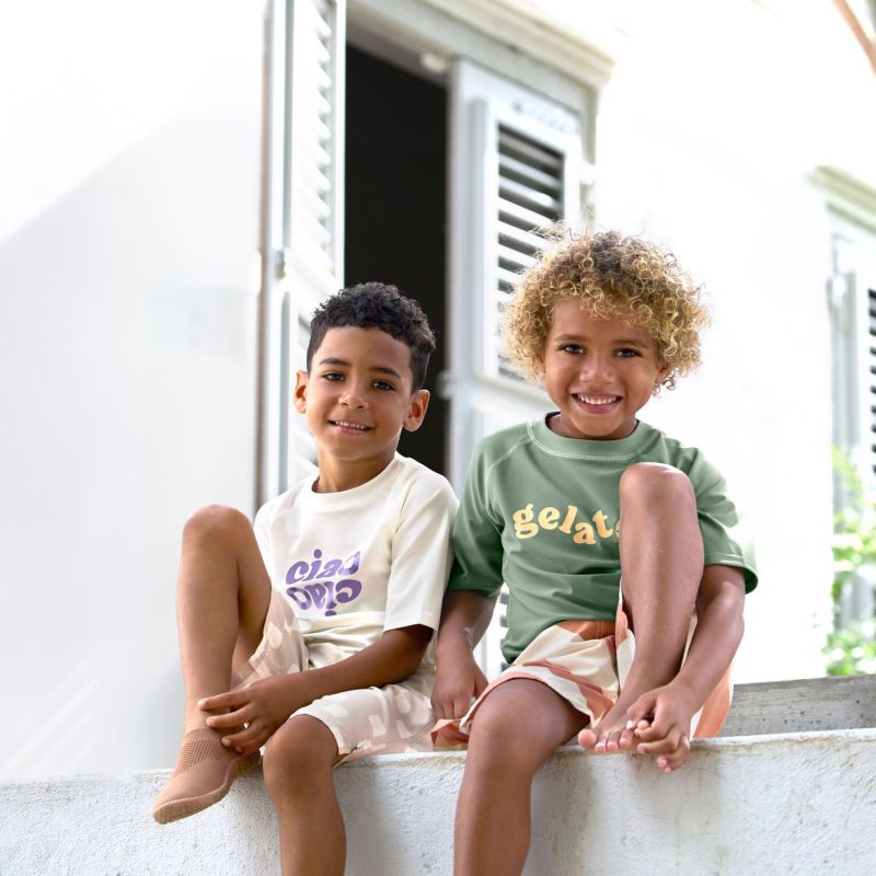 T-shirt anti-UV manches longues violet et sel marin (3-4 ans) Lässig Ambiance 6