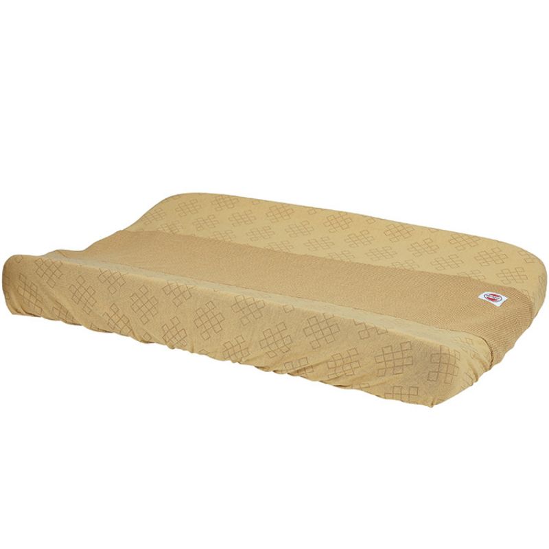 Housse de matelas à langer en coton Empire Caramel (67 x 47 cm) Lodger