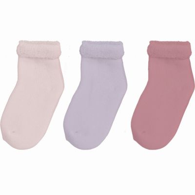 Lot de 3 paires de chaussettes roses (pointure 14-16) Trois Kilos Sept
