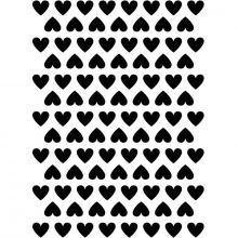 Planche de stickers coeurs noirs (18 x 24 cm)  par Lilipinso