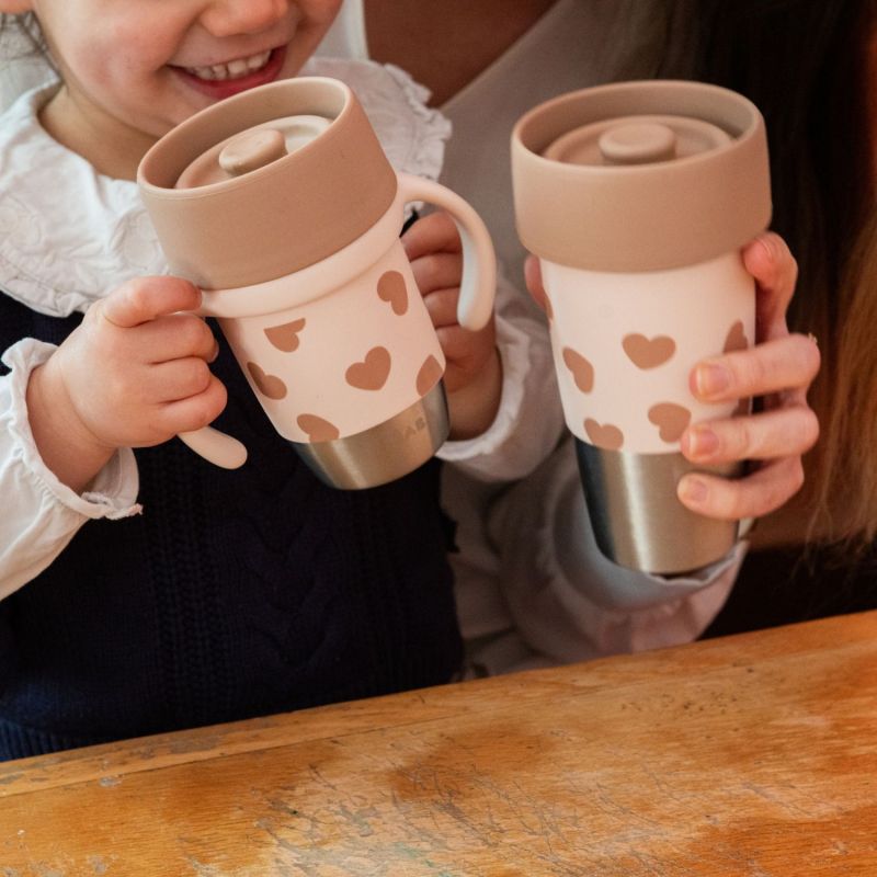 Tasse d'apprentissage inox Click and drink BigLove Béaba Ambiance 2