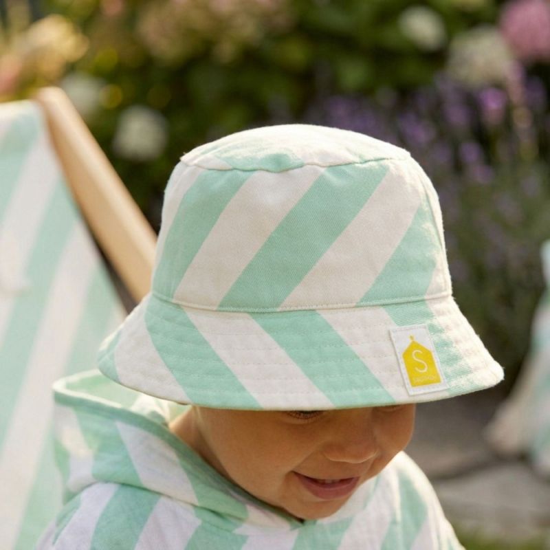 Bob bébé à rayures Vertes Pop (9 mois et +) Sauthon Ambiance 1