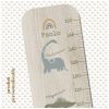 Toise en bois Collection 5 Dinos personnalisable Charlie et Suzie Ambiance 2