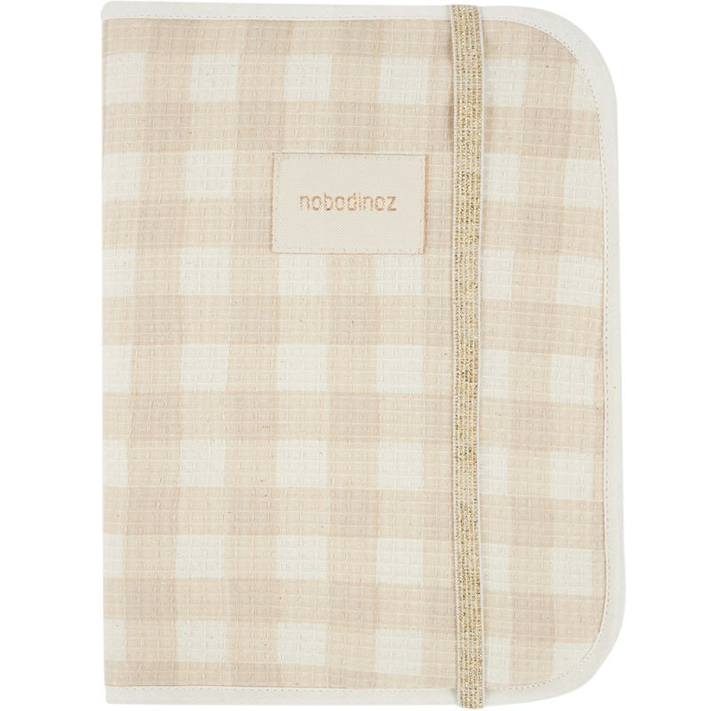 Carnet de santé Poema nid d'abeille Ivory Checks Nobodinoz Produit 1 grande taille