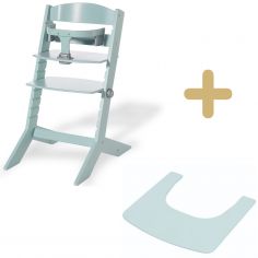 Chaise haute Syt évolutive avec tablette vert menthe - Geuther