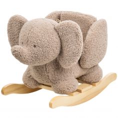 Bascule Teddy Lapidou Eléphant taupe - Nattou
