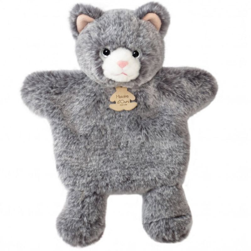 Peluche marionnette Chat Sweety Mousse (25 cm) Histoire d'Ours