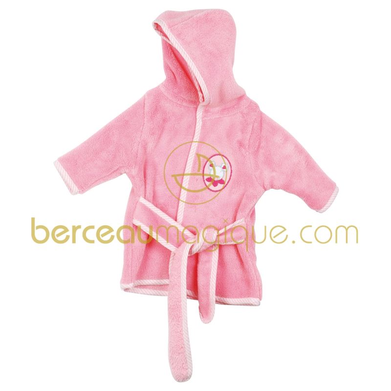 Peignoir de bain Jolie souris (0-6 mois) Doudou et Compagnie