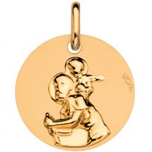 Médaille Saint Christophe 16 mm (or jaune 750°)  par Maison Augis